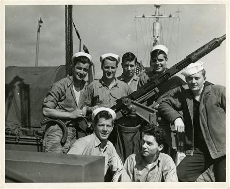 Crew members of USS California